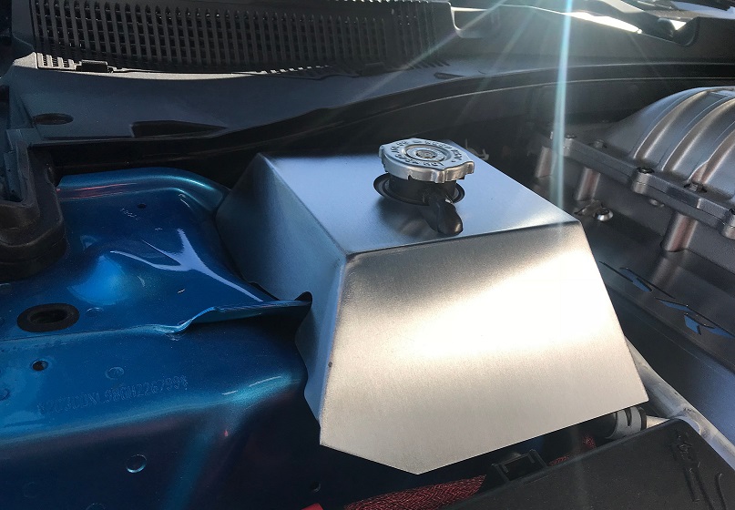 Custom Coolant Tank Cover 15-up Dodge Charger Hellcat 6.2L - Click Image to Close